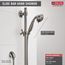 H2OKinetic 3-Setting Slide Bar Hand Shower (Stainless), 51308-SS