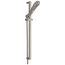 H2OKinetic 4-Setting Slide Bar Hand Shower (Stainless)