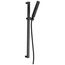 H2Okinetic Single-Setting Slide Bar Hand Shower (Matte Black), 51567-BL