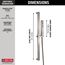 H2OKinetic Single-Setting Slide Bar Hand Shower (Lumicoat Stainless), 51567-SS-PR