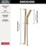 H2Okinetic 3-Setting Slide Bar Hand Shower, 1.75 GPM (Lumicoat Champagne Bronze), 51799-CZ-PR