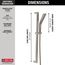 H2OKinetic 3-Setting Slide Bar Hand Shower, 1.75 GPM (Lumicoat Stainless), 51799-SS-PR