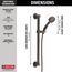 ActivTouch 9-Setting Hand Shower w/ Traditional Slide Bar/Grab Bar (Venetian Bronze), 51900-RB