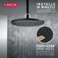52158-BL Single-Setting Metal Raincan Shower Head (Matte Black)