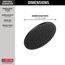 52158-BL25 Single-Setting Metal Raincan Shower Head (Matte Black)