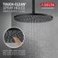 52158-BL25 Single-Setting Metal Raincan Shower Head (Matte Black)