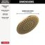 Single-Setting Metal Raincan Shower Head, 2.5 GPM (Lumicoat Champagne Bronze), 52158-CZ-PR25