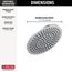 Single-Setting Metal Raincan Shower Head, 2.5 GPM (Lumicoat Chrome), 52158-PR25