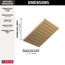 52159-CZ Single-Setting Metal Raincan Shower Head (Champagne Bronze)
