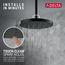52160-BL H2Okinetic Single Setting Shower Head w/ UltraSoak (Matte Black)