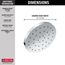 H2Okinetic Single Setting Shower Head with UltraSoak, 2.5 GPM (Lumicoat Chrome), 52160-PR25