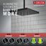 52161-BL25 H2Okinetic Single Setting Shower Head w/ UltraSoak (Matte Black)