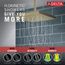 H2Okinetic Single-Setting Shower Head with Ultrasoak , 2.5 GPM (Lumicoat Champagne Bronze), 52161-CZ-PR25