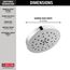 H2Okinetic 4-Setting Shower Head with UltraSoak, 1.75 GPM (Lumicoat Chrome), 52488-PR