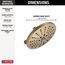 H2Okinetic 3-Setting Raincan Shower Head, 1.75 GPM (Lumicoat Champagne Bronze), 52688-CZ-PR
