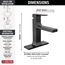 Velum Single Handle Bathroom Faucet, 537-BLMPU-DST (Matte Black)