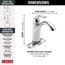 Lahara Touch2O Bathroom Faucet w/ Touchless Technology (Chrome), 538T-DST