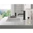 Curved Velum Single Handle Bathroom Faucet, 539-BLMPU-DST (Matte Black)
