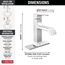 Curved Velum Single Handle Bathroom Faucet, 539-MPU-DST (Chrome)