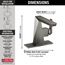 Trillian Single Handle Bathroom Faucet, 1.2 GPM (Lumicoat Black Stainless), 543-KS-PR-MPU-DST