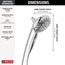 7-Setting SureDock Magnetic Hand Shower, 1.75 GPM (Lumicoat Chrome), 54910-PR-PK
