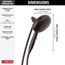7-Setting SureDock Magnetic Hand Shower, 1.75 GPM (Venetian Bronze), 54910-RB-PK