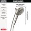 7-Setting SureDock Magnetic Hand Shower, 1.75 GPM (Lumicoat Stainless), 54910-SS-PR-PK