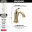 Dryden Single Handle Bathroom Faucet (Champagne Bronze), 551-CZ-DST