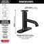 558-BLMPU-DST Trinsic Single Handle Bathroom Faucet (Matte Black)
