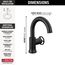 558HAR-BL-DST Trinsic Single Handle Bathroom Faucet (Matte Black)