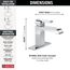 Ara Single Handle Bathroom Faucet (Chrome), 567LF-LPU