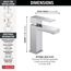 567LF-PP Modern Single Handle Project-Pack Bathroom Faucet (Chrome)