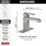 Ara Single Handle Bathroom Faucet, 1.2 GPM (Stainless), 567LF-SSLPU