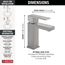 567LF-SSPP Modern Single Handle Project-Pack Bathroom Faucet (Stainless)