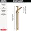 Dryden Premium Single-Setting Slide Bar Hand Shower (Champagne Bronze), 57051-CZ