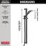 Dryden Premium Single-Setting Slide Bar Hand Shower (Venetian Bronze), 57051-RB