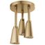 H2OKinetic Pendant Raincan Shower Head w/ LED Light (Champagne Bronze), 57140-CZ25-L