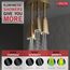 H2OKinetic Pendant Raincan Shower Head w/ LED Light (Champagne Bronze), 57140-CZ25-L