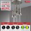 H2OKinetic Pendant Raincan Shower Head w/ LED Light (Stainless), 57190-SS25-L