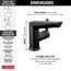 Galeon Single Handle Bathroom Faucet, 1.2 GPM (Matte Black), 572-BLMPU-DST