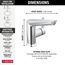 Galeon Single Handle Bathroom Faucet (Lumicoat Chrome), 572-PR-MPU-DST