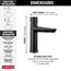 Galeon Single Handle Bathroom Faucet, 1.2 GPM (Matte Black), 573-BLMPU-DST