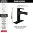 Zura Touch2O Bathroom Faucet w/ Touchless Technology (Matte Black), 574T-BL-DST