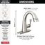 Stryke Single Handle Pull Down Bathroom Faucet, 1.2 GPM (Lumicoat Stainless), 577-SSPD-PR-DST