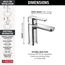 581LF-PP Modern Single Handle Project-Pack Bathroom Faucet (Chrome)