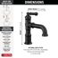 Broderick Single Handle Bathroom Faucet, 1.2 GPM (Matte Black), 584-BL-DST