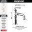 Broderick Single Handle Bathroom Faucet, 1.2 GPM (Lumicoat Chrome), 584-PR-DST