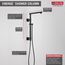 Shower Column 18" Angular (Matte Black), 58410-BL