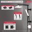 Shower Column 18" Angular (Matte Black), 58410-BL