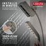 H2Okinetic In2ition 4-Setting 2-in-1 Shower, 1.75 GPM (Lumicoat Black Stainless), 58473-KS-PR